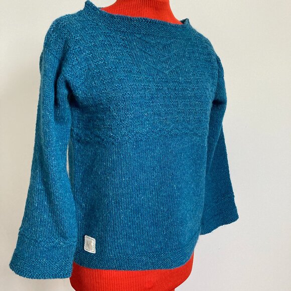 Gansey Blue Jay Sweater Hand knit Small - Picture 1 of 13
